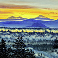 Morning over a Misty Valley
